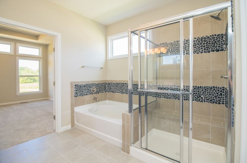 Walk-in Shower with Pebble Floor